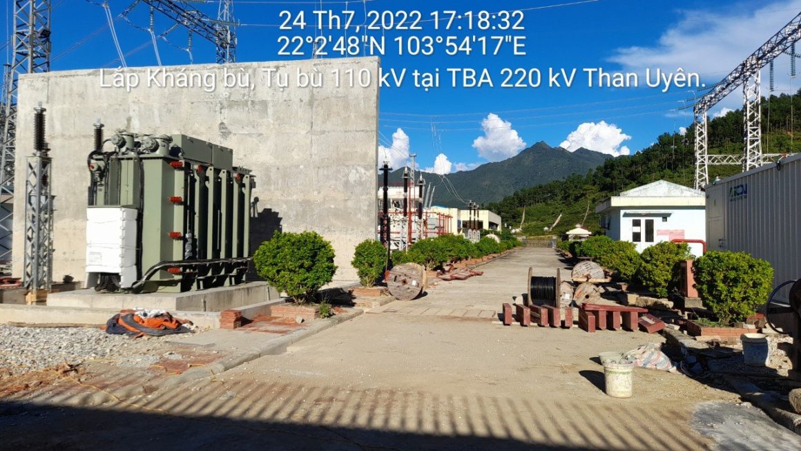 Installation of Shunt reactor, Capacitor at Than Uyen, Phu Ly, Vinh Yen 220kV Substations