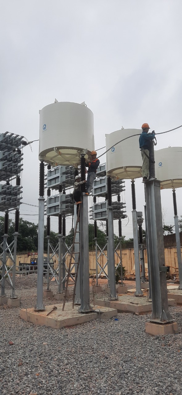 Installation of Shunt reactor, Capacitor at Luu Xa 220kV Substations